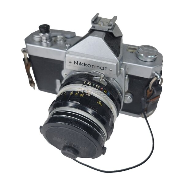 Vintage Nikkormat FTN 35mm SLR Film Camera With NIKKOR-H Auto 1:2 f=50mm Lens - Picture 7 of 14